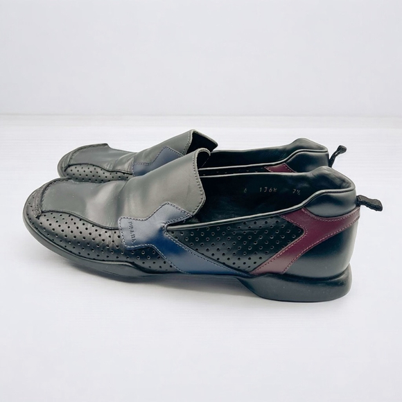 Prada Black Leather Slip-On Loafers - Picture 2 of 9